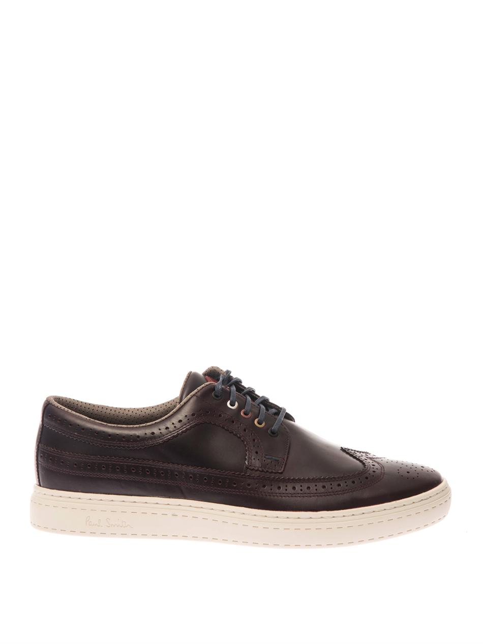 Lyst - Paul Smith Merced Leather Brogue Trainers in Brown for Men