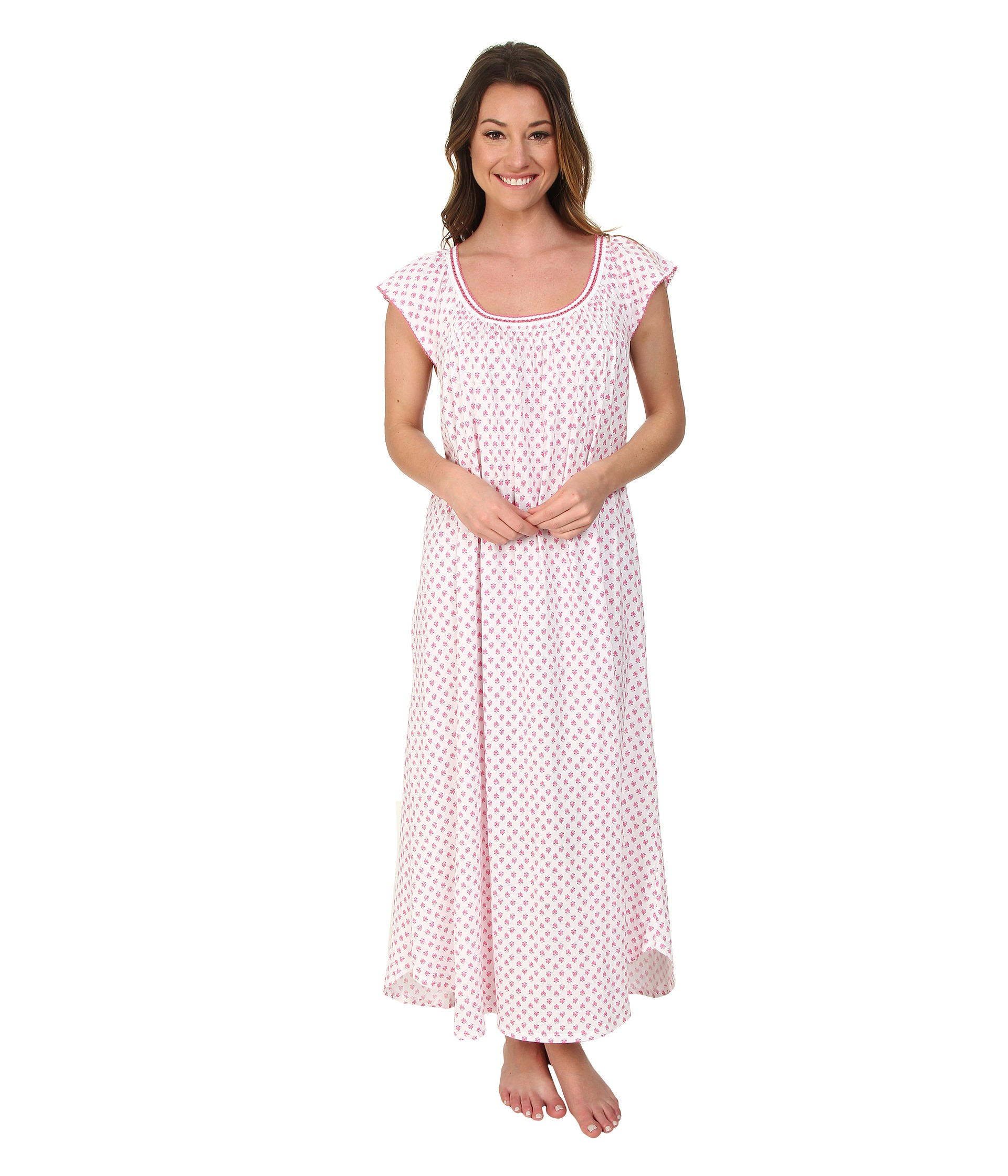 Carole Hochman | Pink Foulard Print Long Gown | Lyst