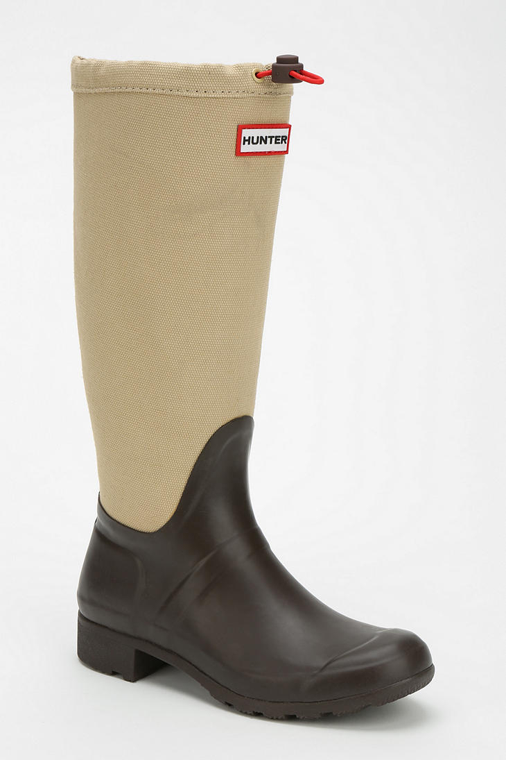 hunter canvas rain boots