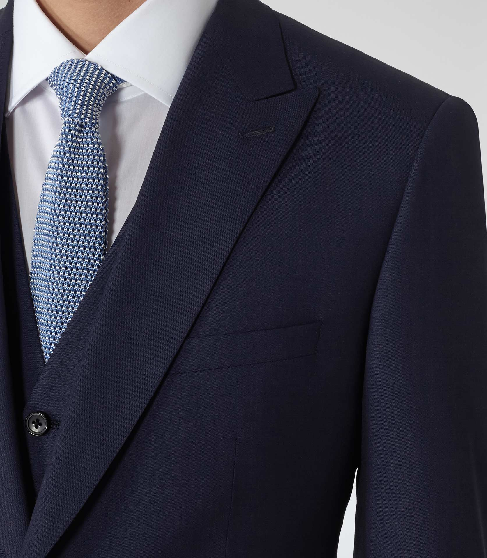 Lyst - Reiss Garda Peak Lapel Three Piece Suit in Blue for Men