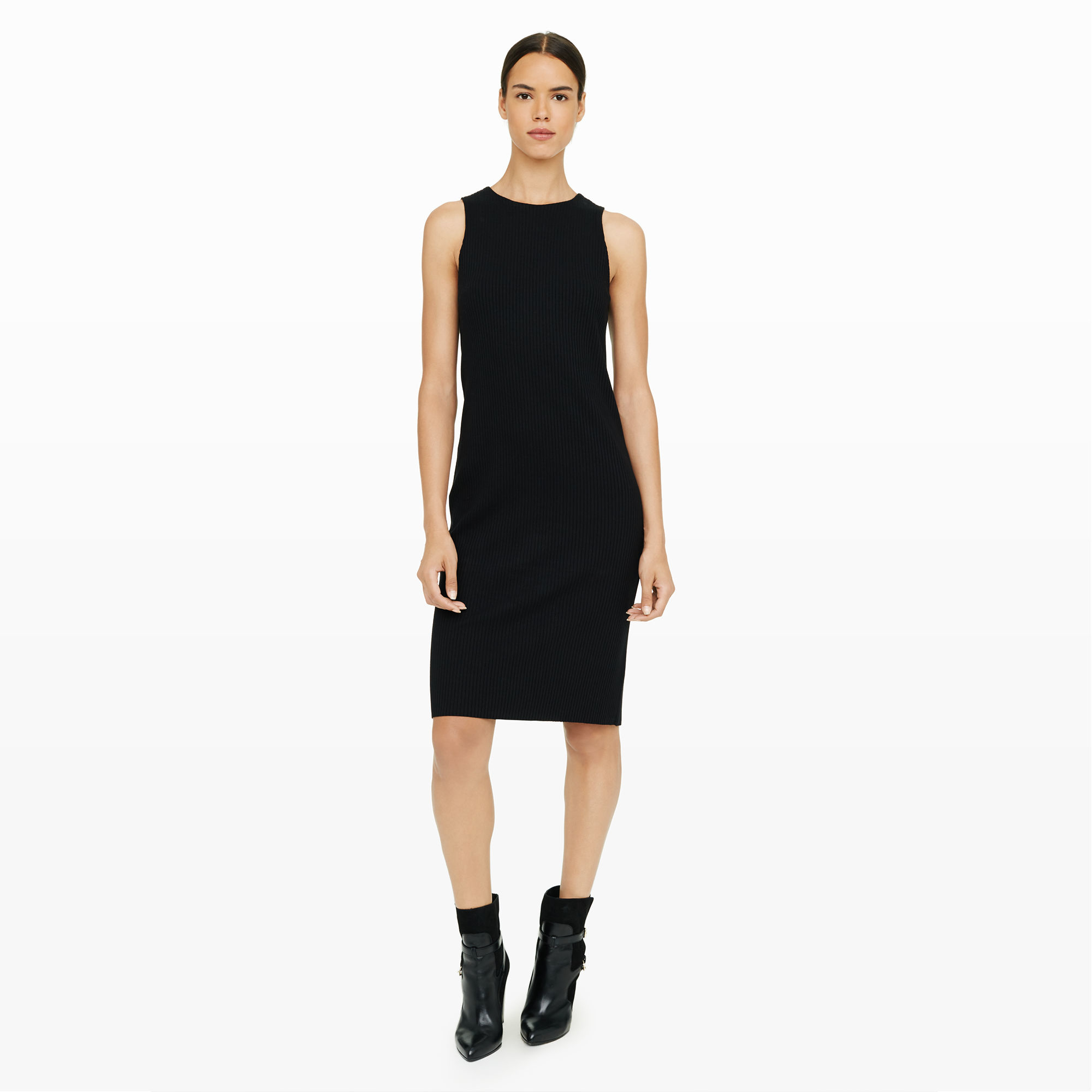 Lyst - Club Monaco Petrulia Rib Dress in Black