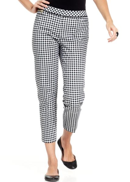 Jones New York Jones New York Signature Petite Plaid Ankle Pants in ...