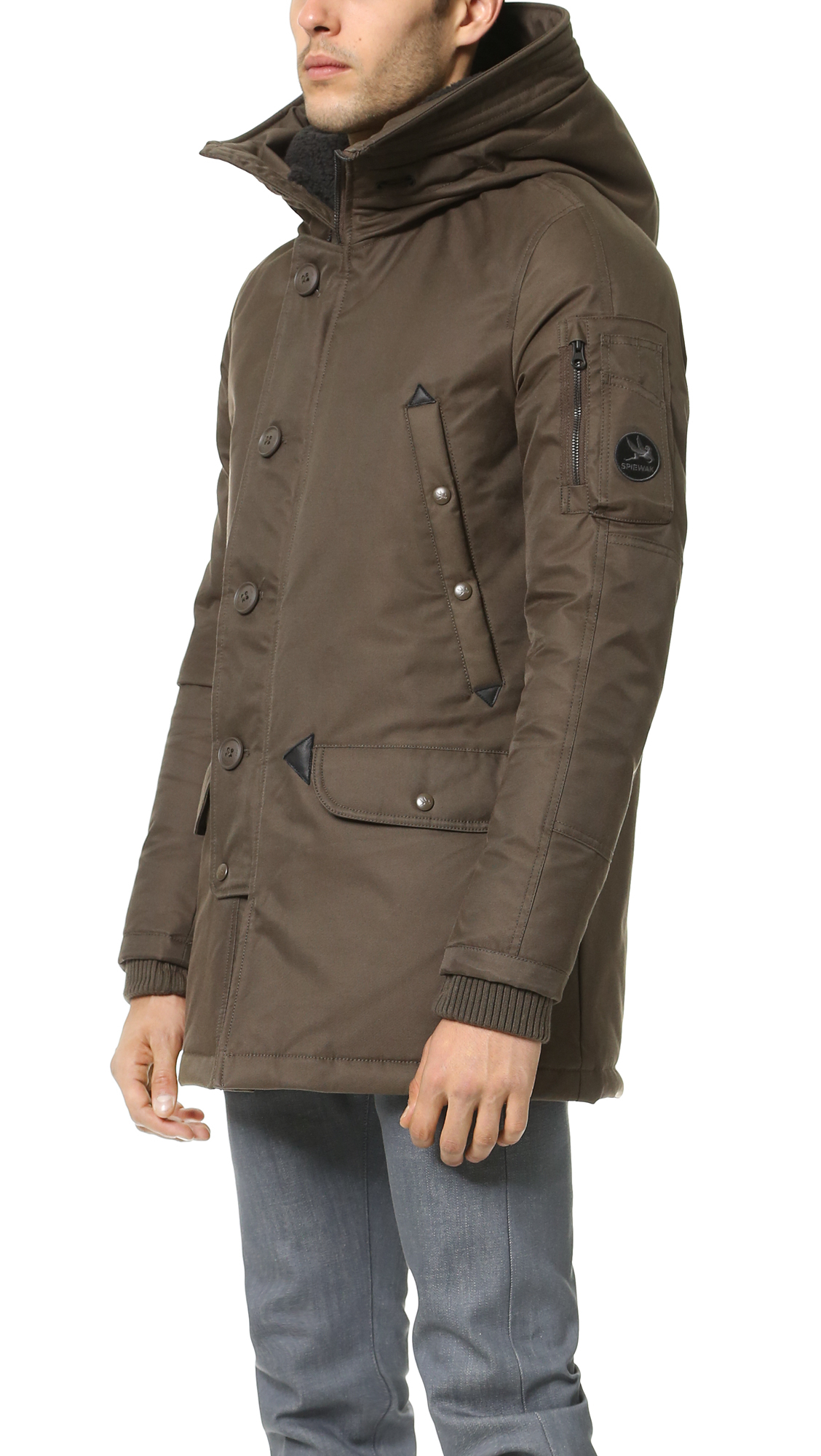 Spiewak Aviation Tech Snorkel Parka in Brown for Men | Lyst