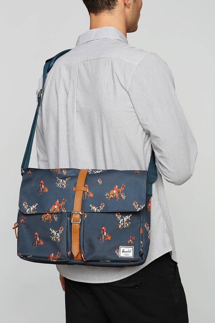 Herschel supply co. Hunt Columbia Messenger Bag in Blue for Men Lyst