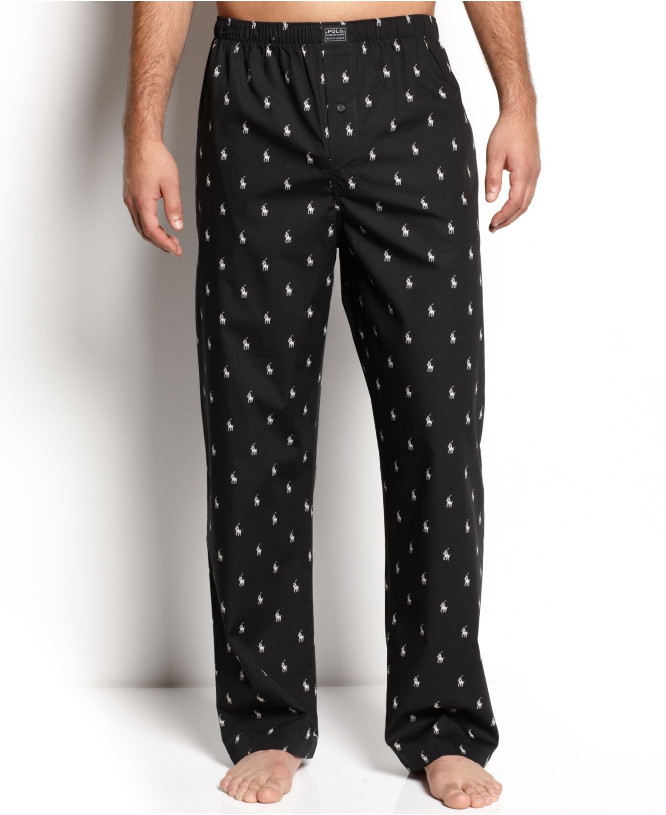 polo print pants