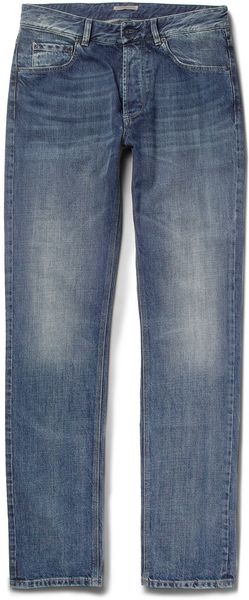 Bottega Veneta Slimfit Washed Denim Jeans in Blue for Men | Lyst