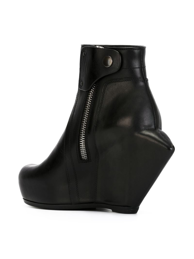 Lyst - Rick owens 'turbo' Ankle Boots in Black