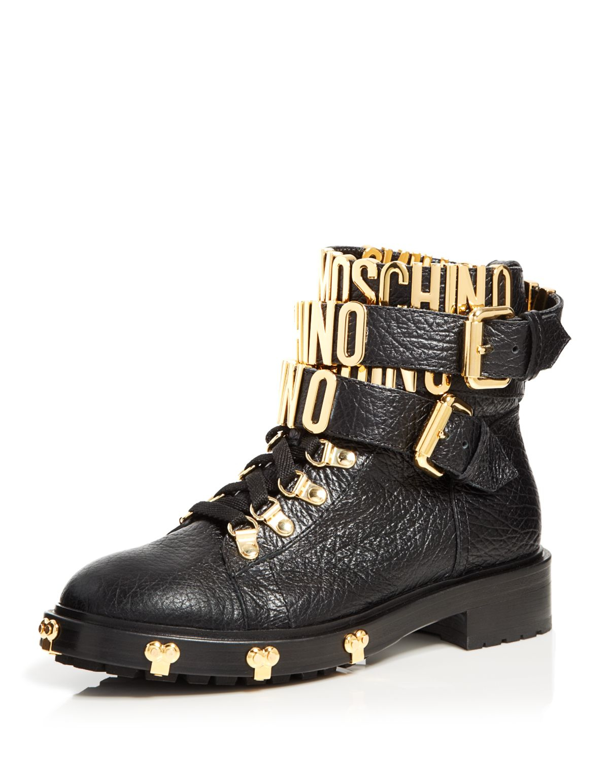moschino high heel boots