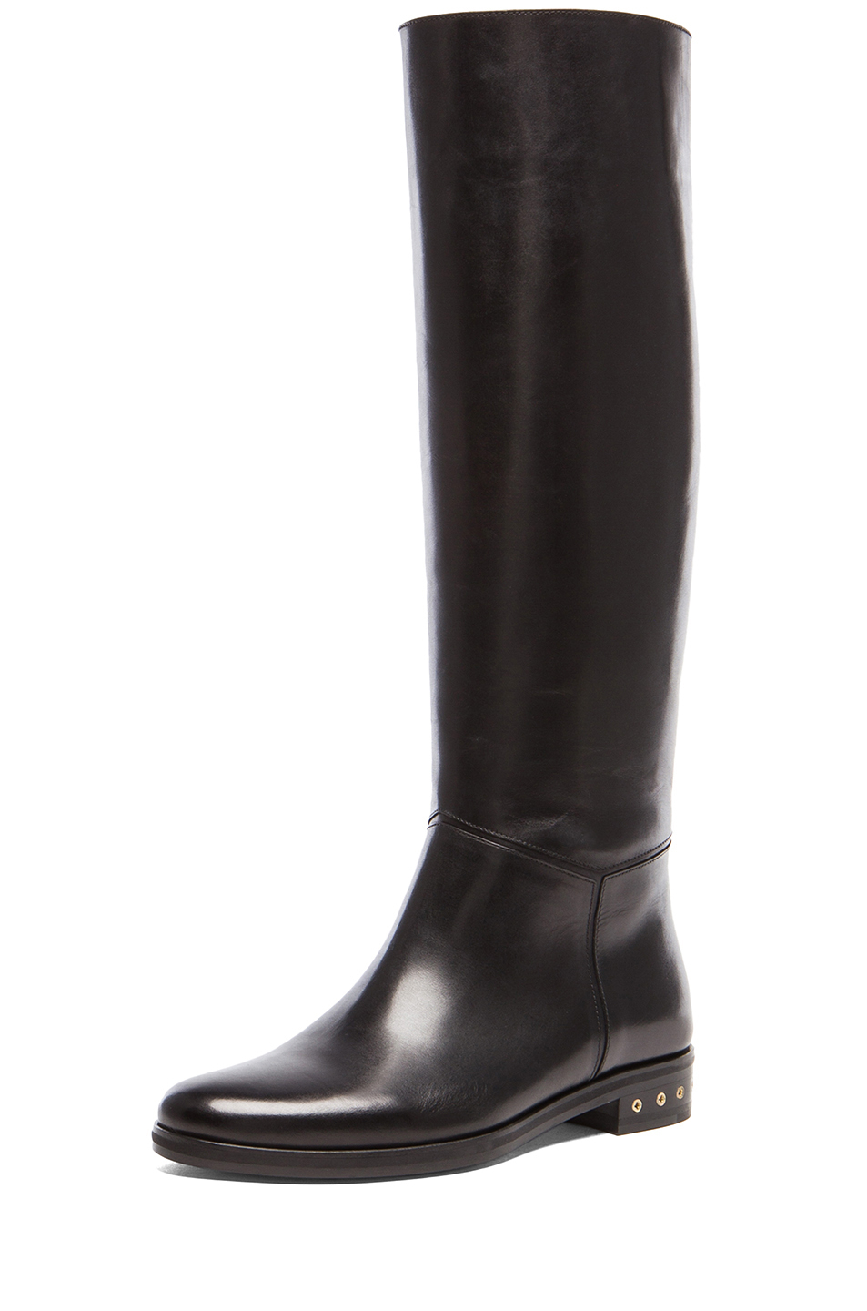 Lanvin Leather Boots in Black | Lyst