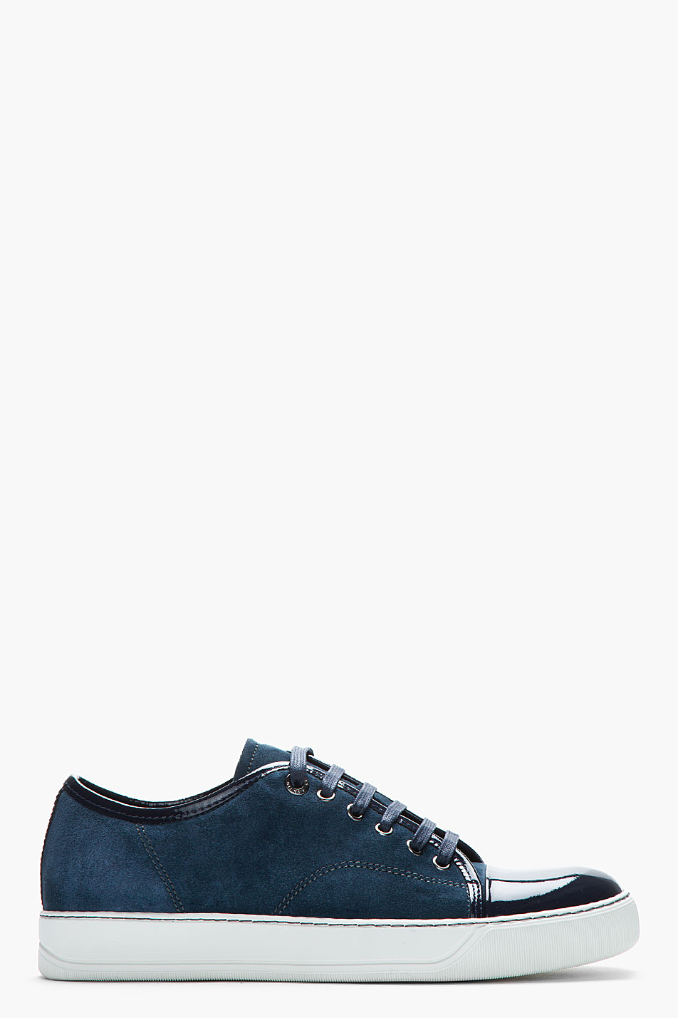 navy leather tennis shoes