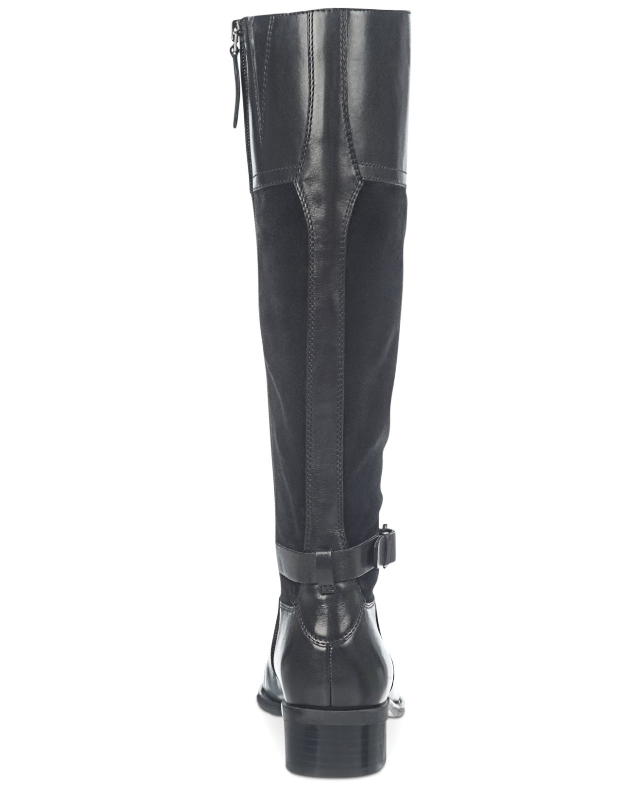 franco sarto wide calf suede boots