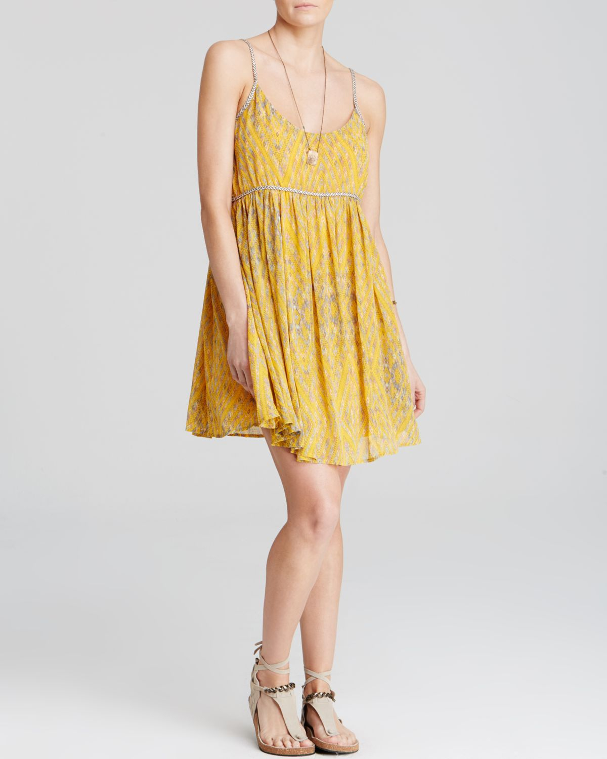Yellow Babydoll Dress