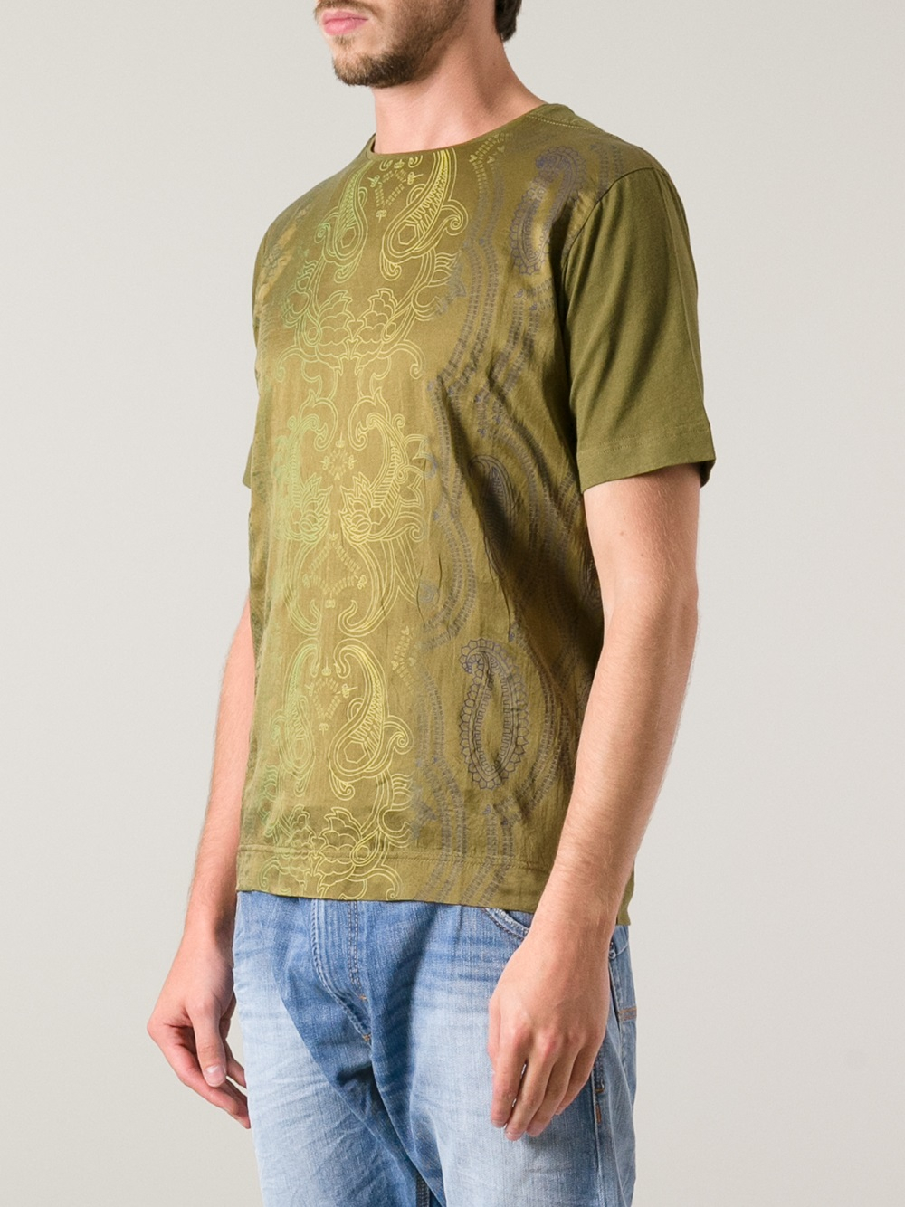 mens paisley tshirt