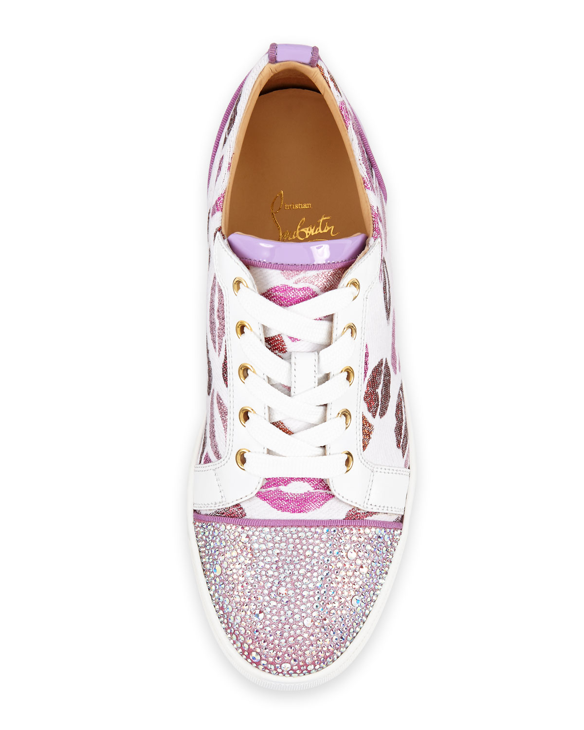 Christian louboutin Gondolastrass Lip-print Low-top Sneaker in ...