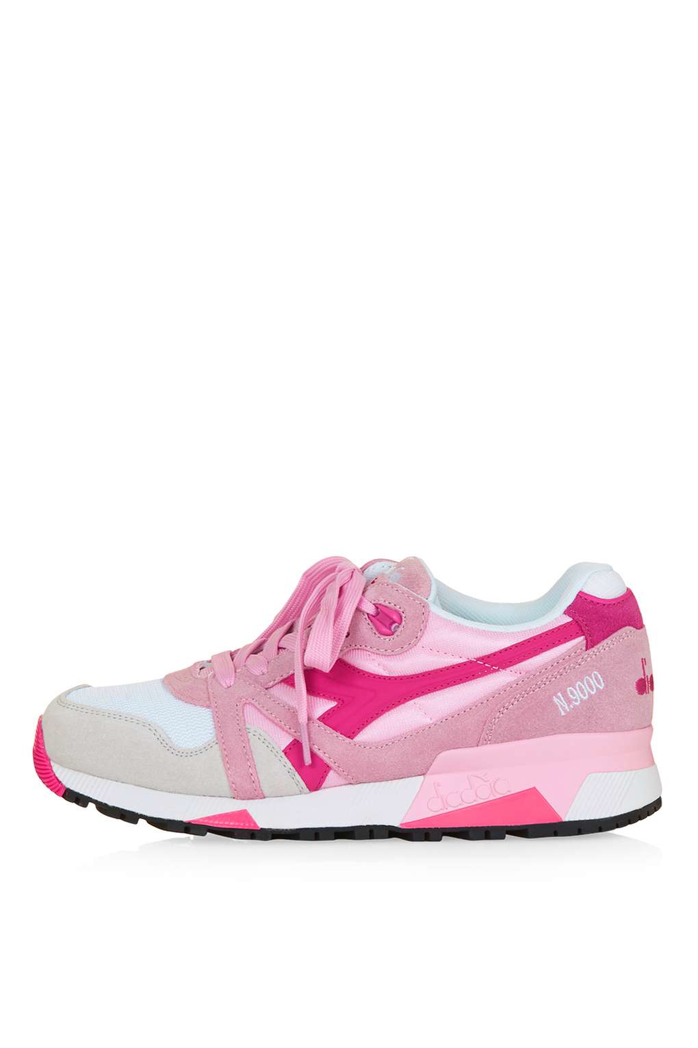 diadora n9000 nyl trainers in pink lyst diadora n9000 nyl trainers in pink lyst