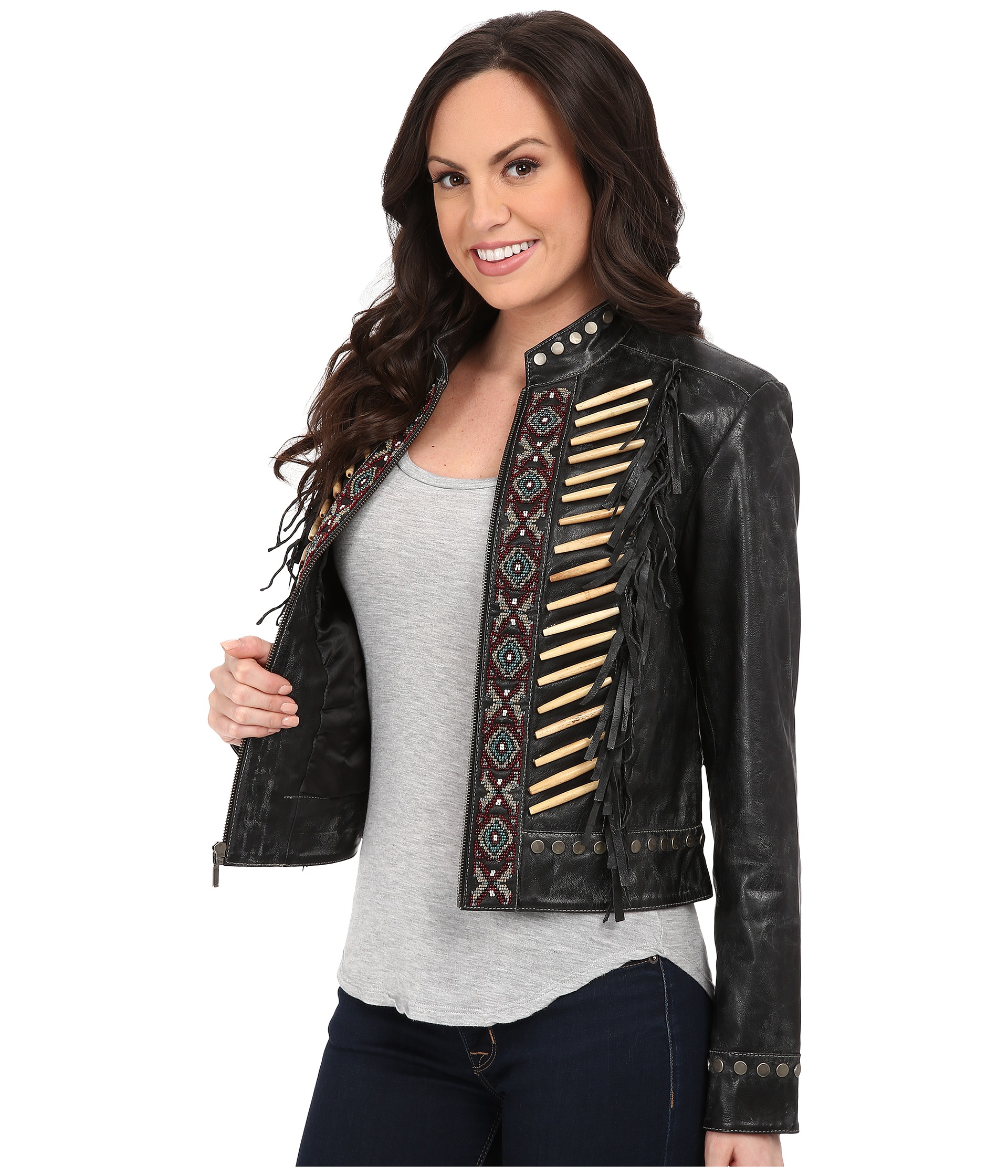 Lyst - Double D Ranchwear Bucking Buffalo Jacket in Black