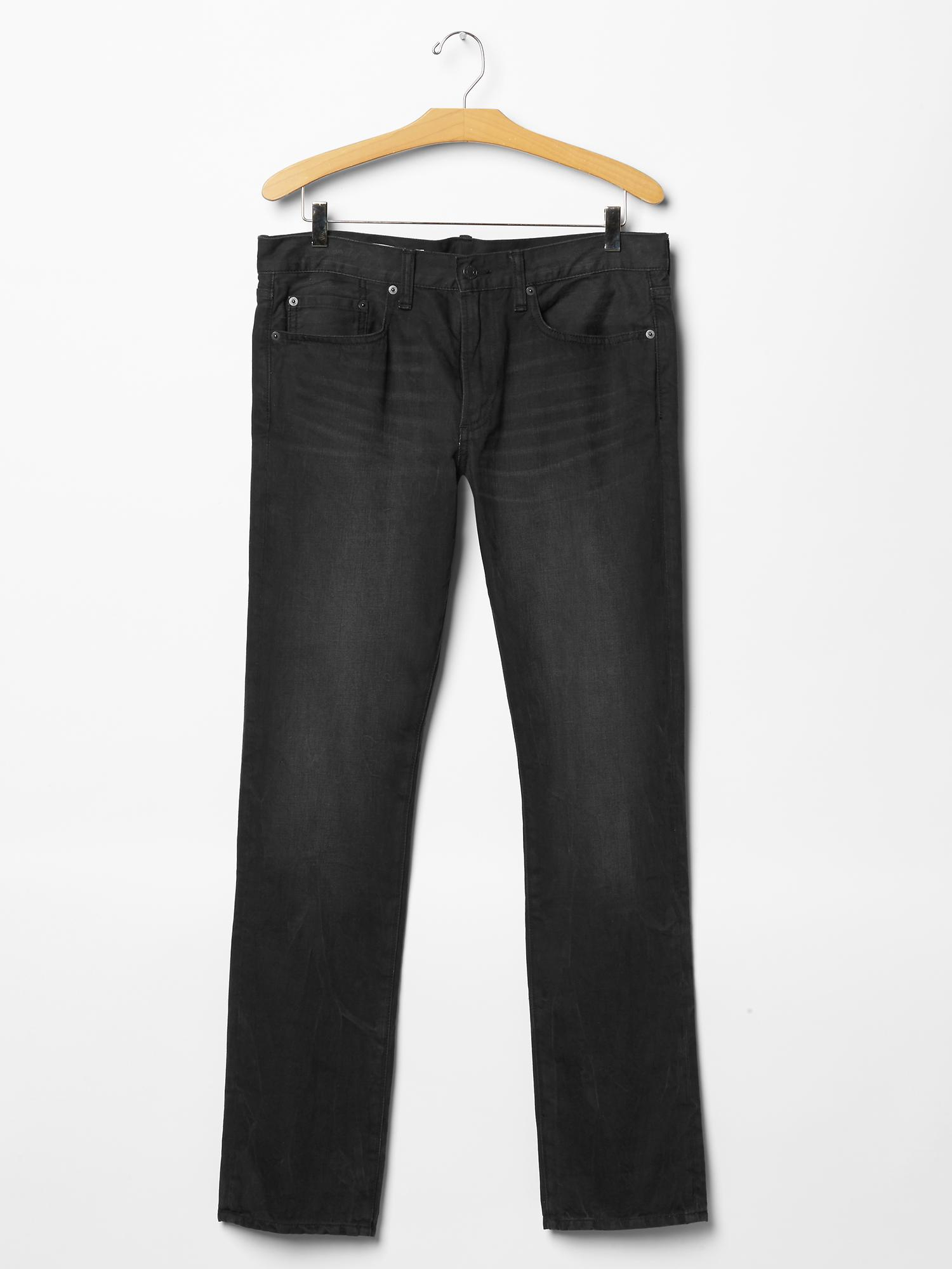 Gap 1969 Slim Fit Jeans (black Processed Wash) in Black for Men (black ...