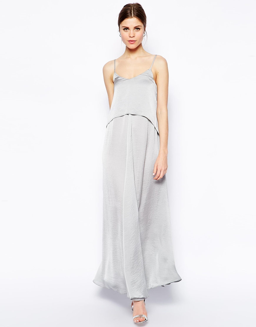 trapeze evening gown