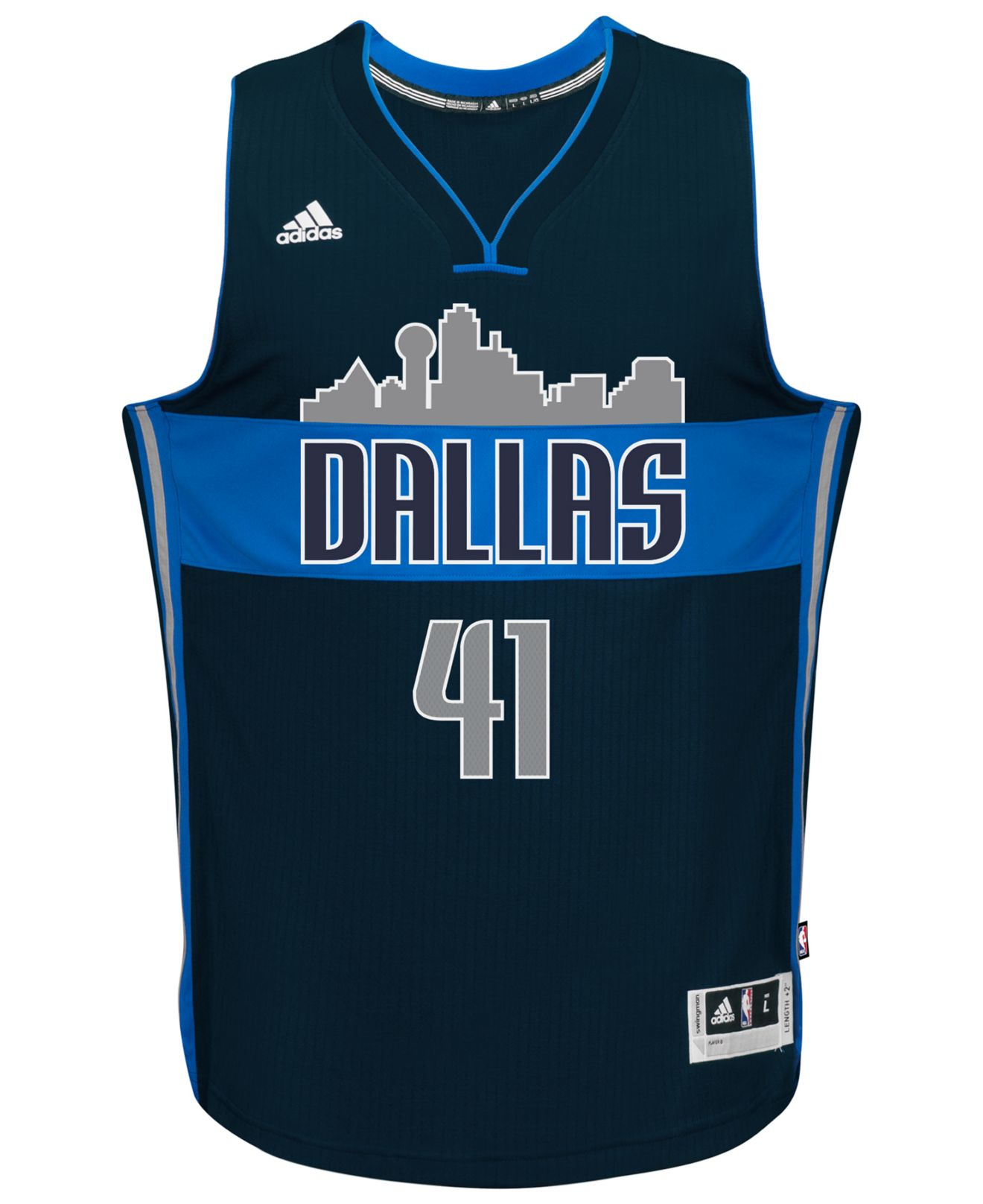 Adidas originals Men's Dirk Nowitzki Dallas Mavericks New Swingman ...