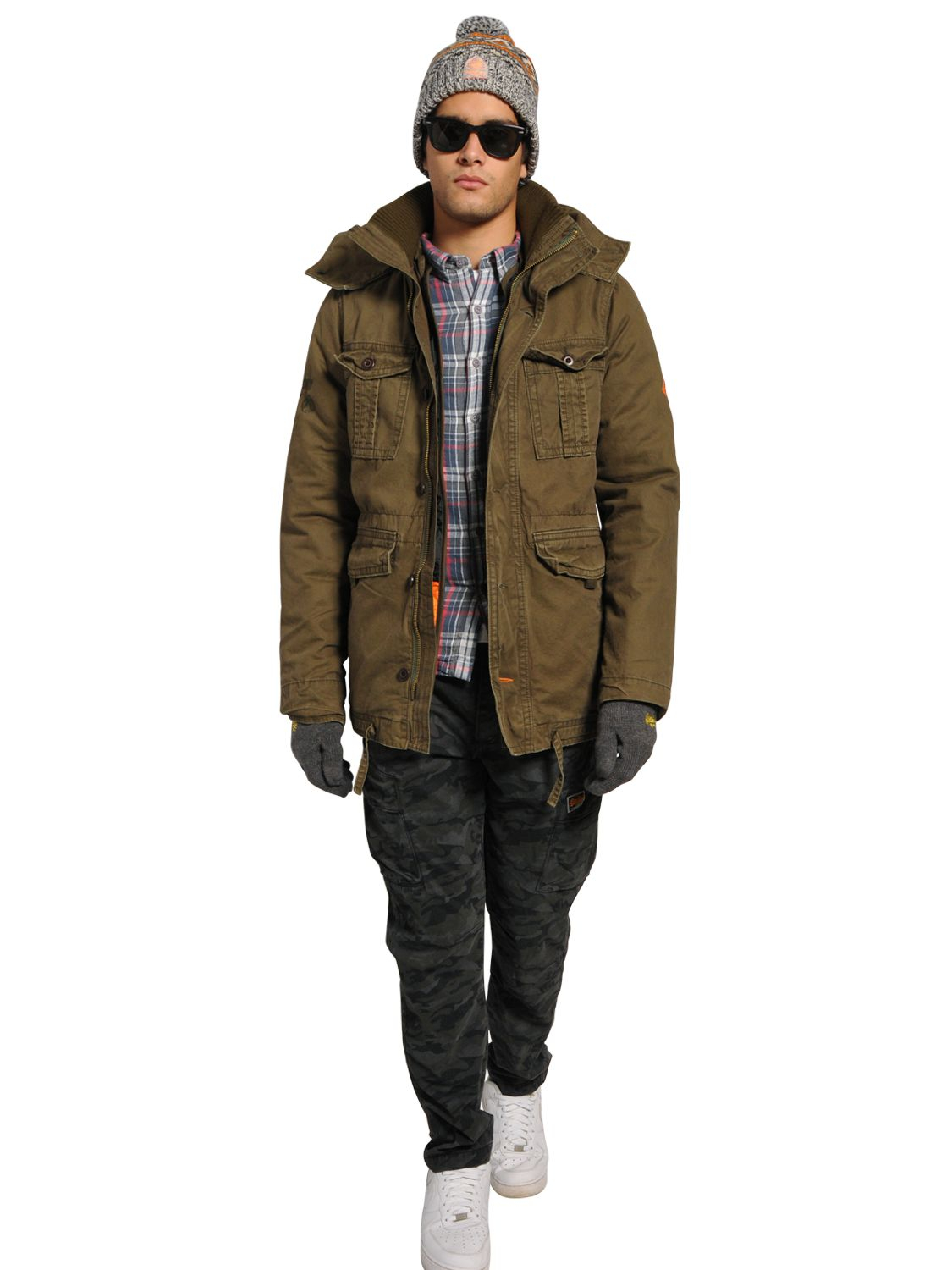 superdry parka green