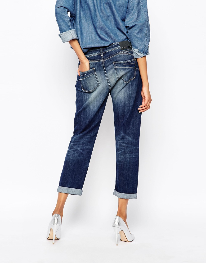 Lyst - Sportmax Code Echi Jeans With Patchwork in Blue