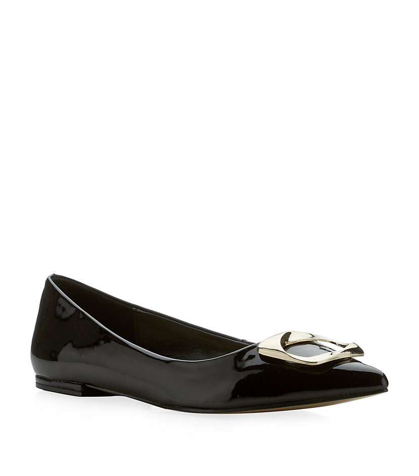 Carvela Kurt Geiger Lassie Flat Shoes in Black | Lyst