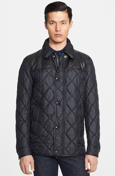 burberry burgundy quilted jacket