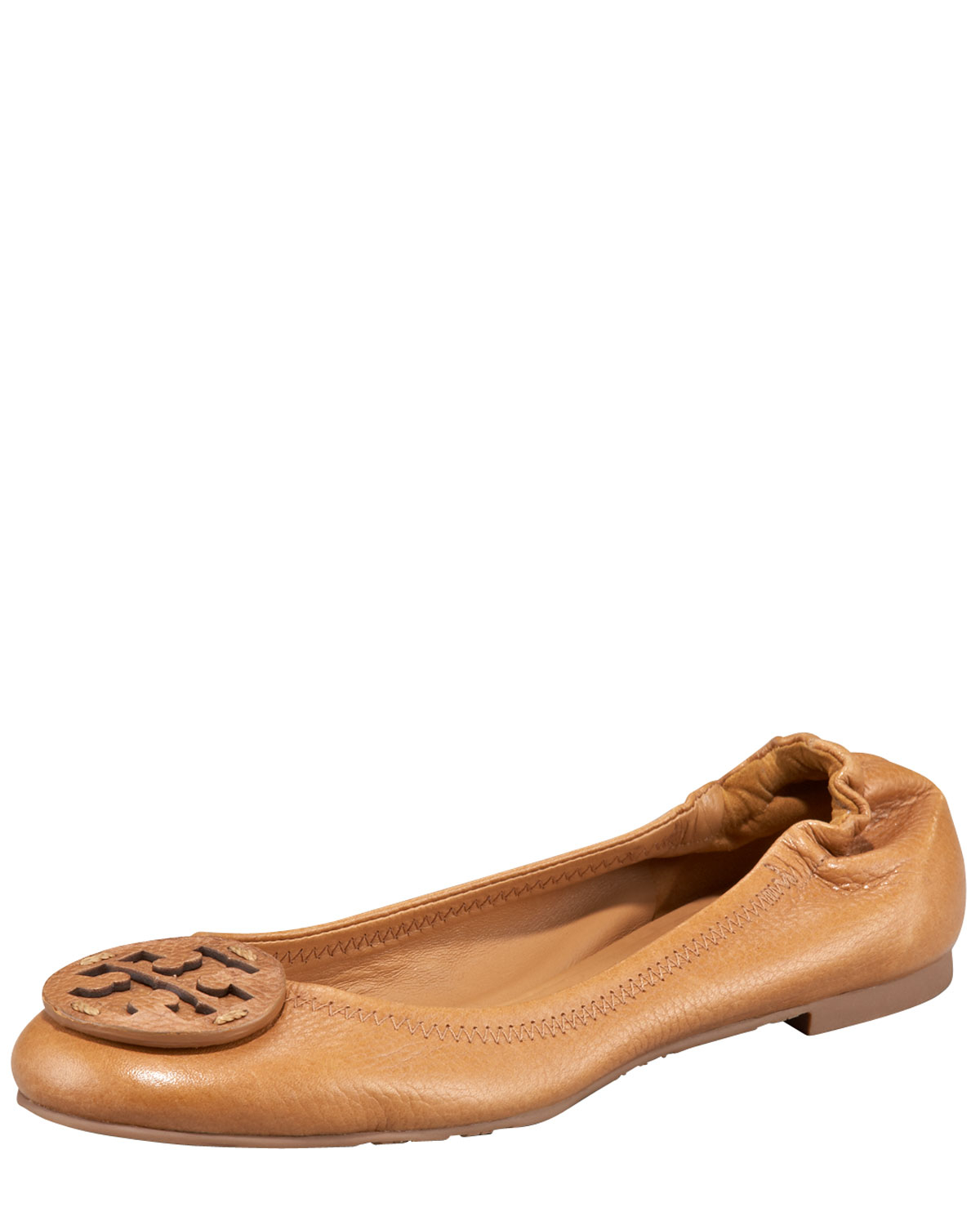 tory burch tan reva flats
