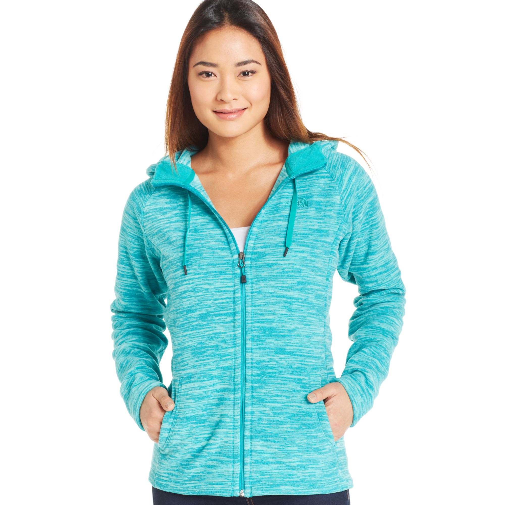 north face green jumper