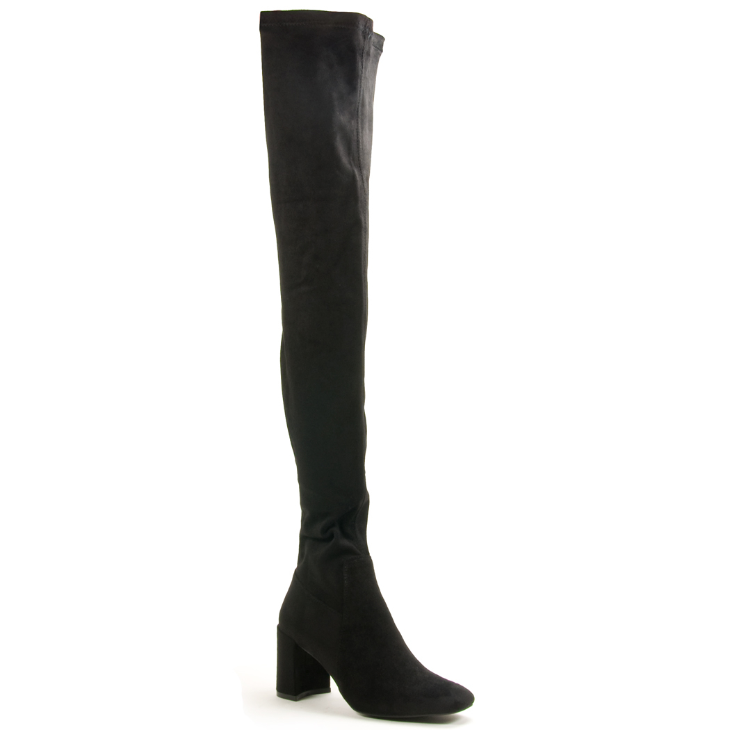 Jeffrey campbell Cienega Suede Over-The-Knee Boots in Black | Lyst