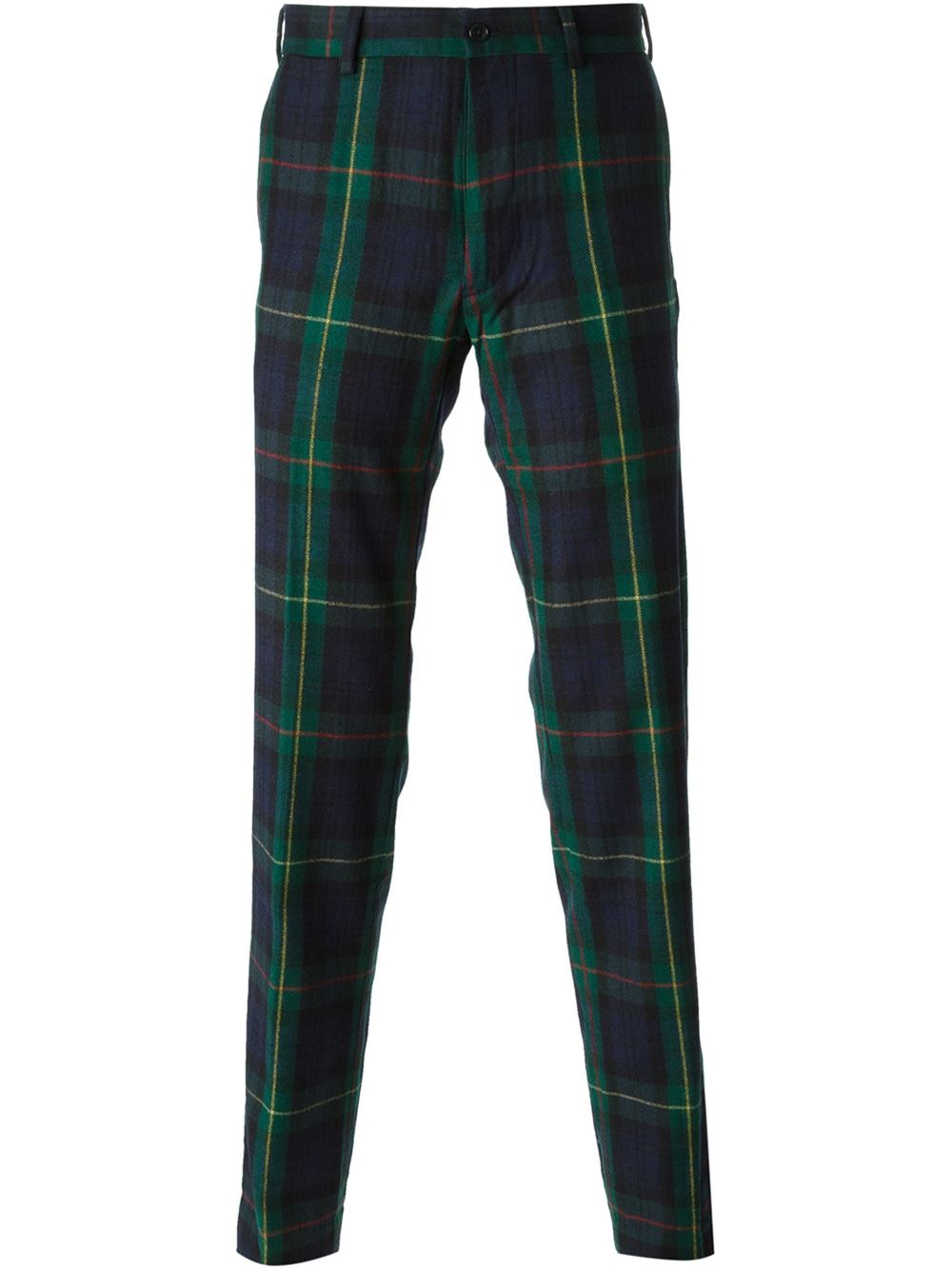 Lyst - Polo Ralph Lauren Tartan Patterned Trousers in Green for Men