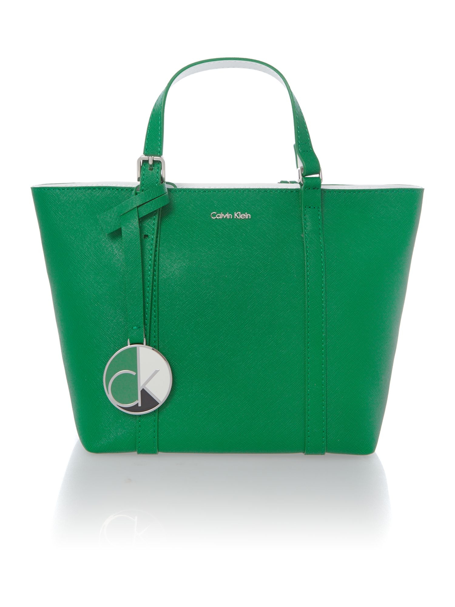 Calvin klein Sofie Green Small Tote Bag in Green | Lyst