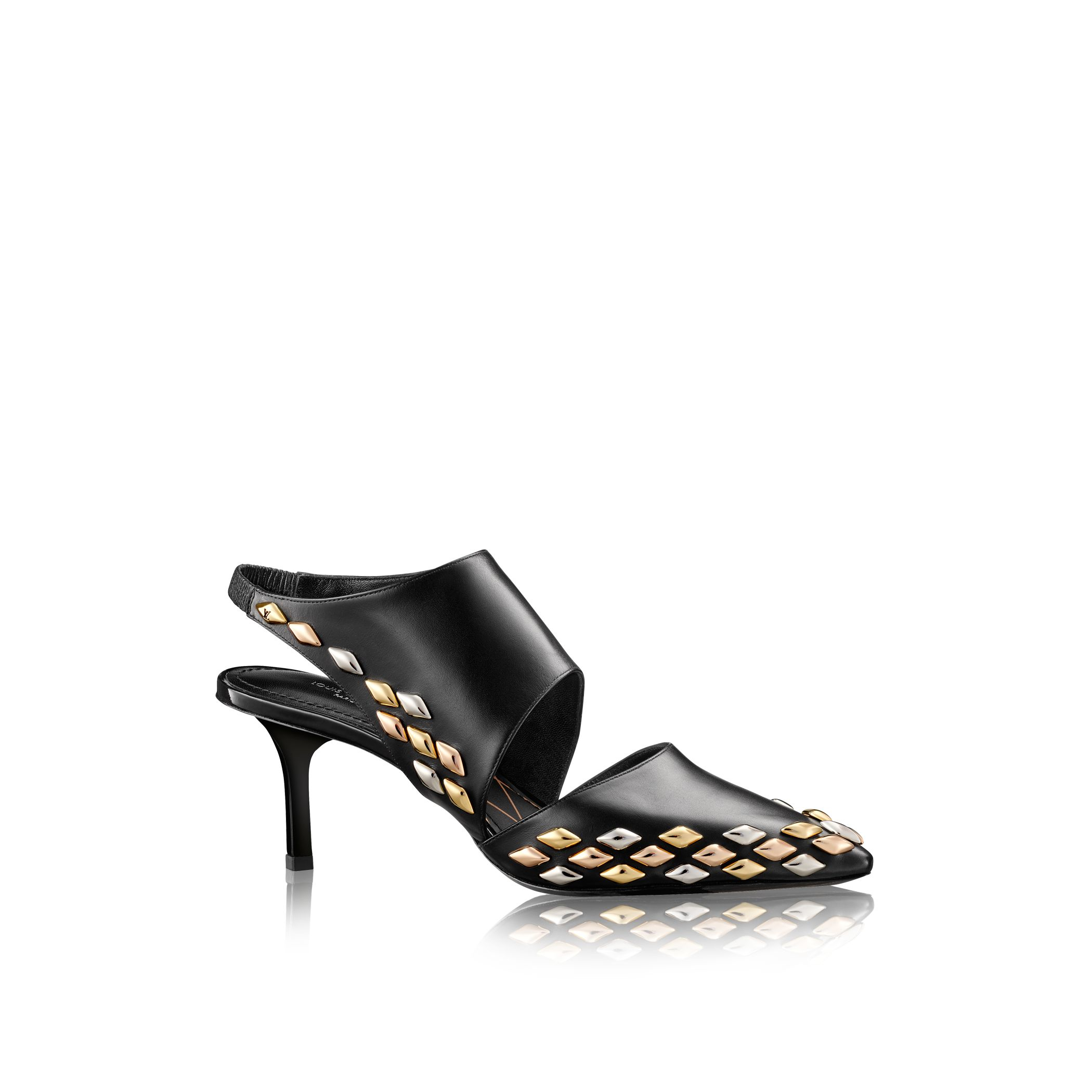 Louis vuitton Gold Rush Cut-out Pump in Gray | Lyst