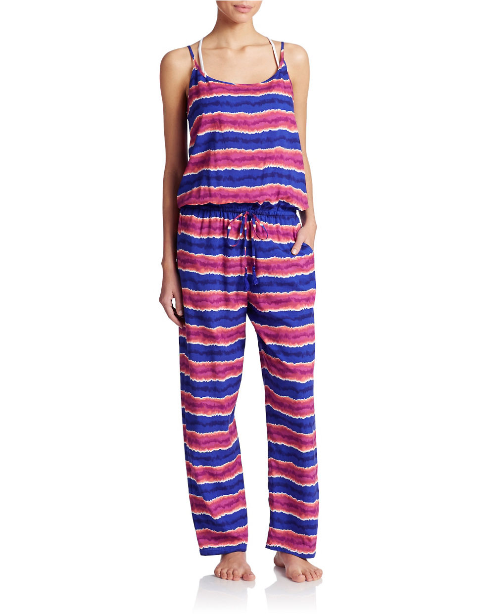 tommy bahama multi striped long jumpsuit multicolor product 0 486169225 normal
