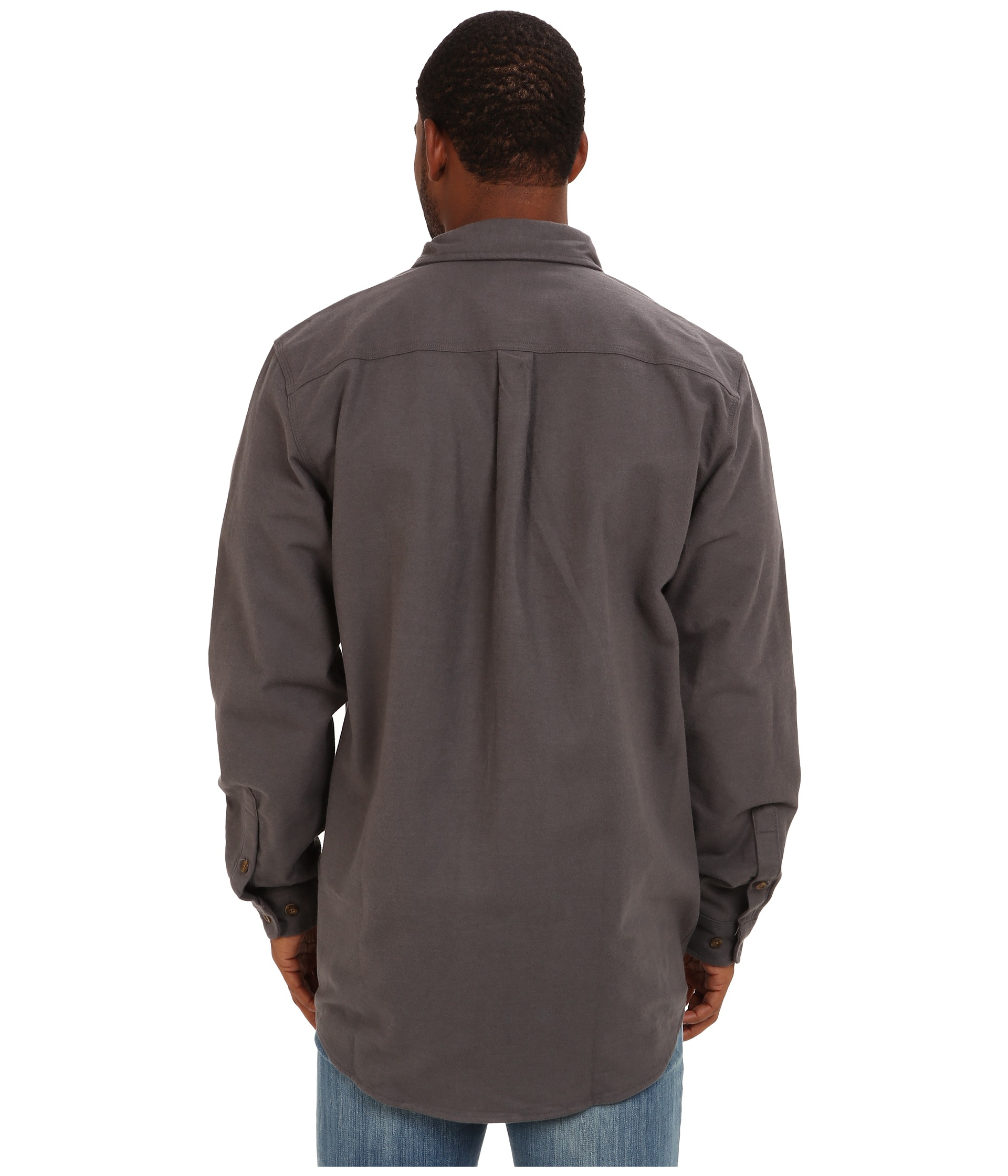 Carhartt Chamois L/S Shirt in Gray for Men (Charcoal) | Lyst