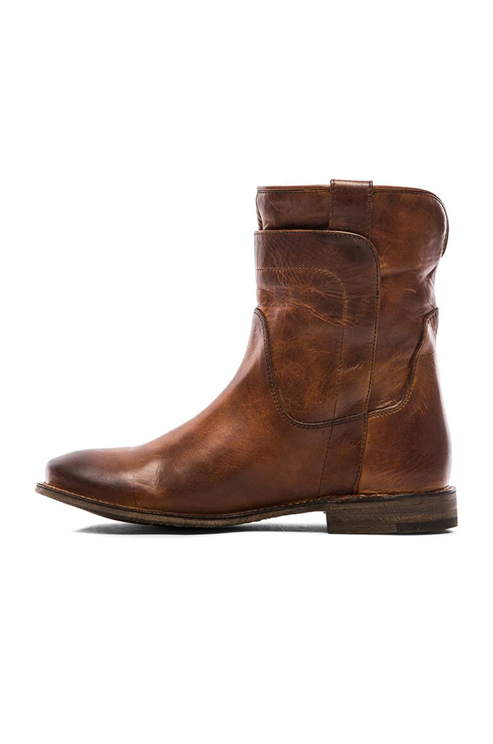 Frye Paige Short Boot in Brown | Lyst