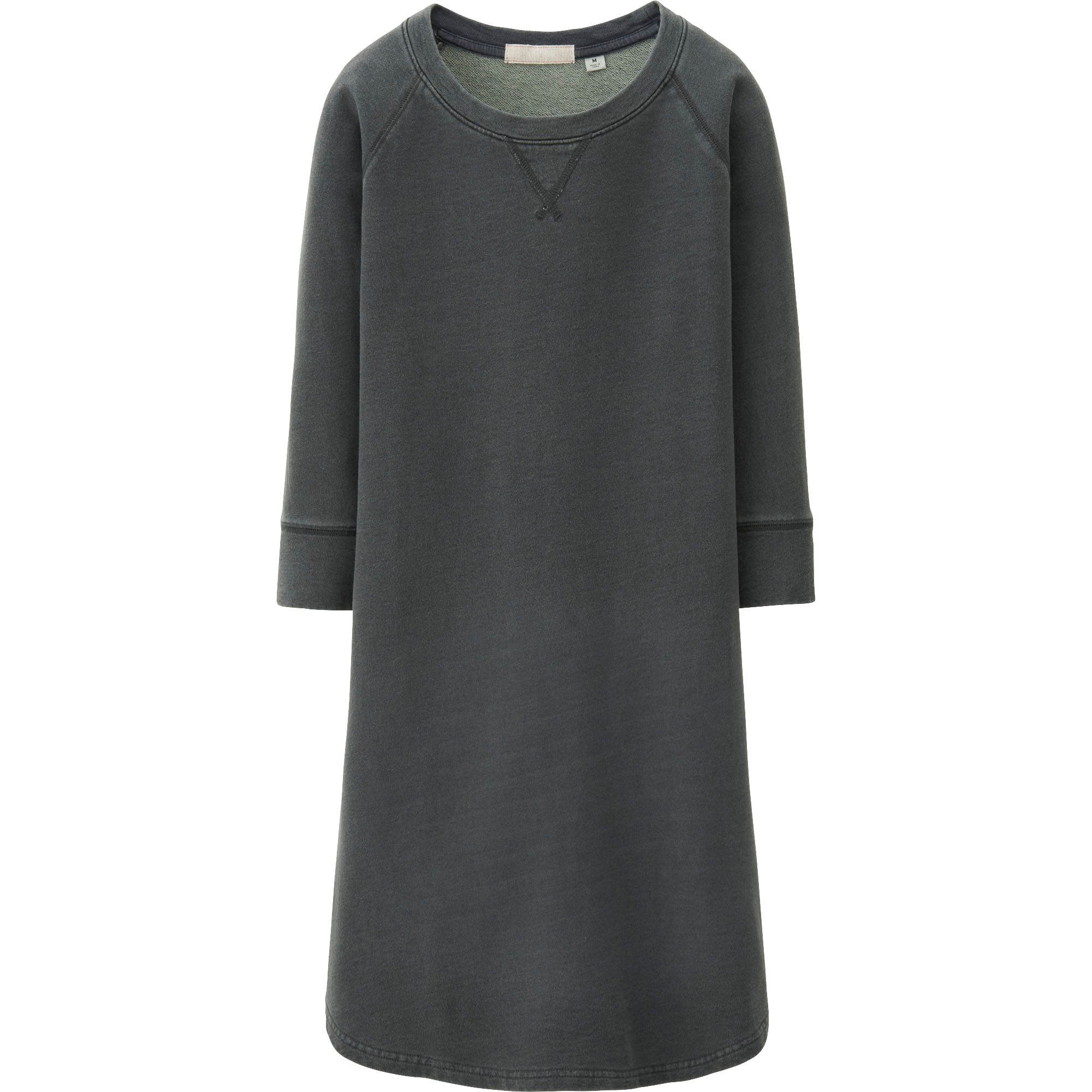 Uniqlo Women Sweat Dress in Gray | Lyst