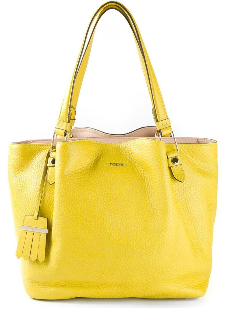 Lyst - Tod'S 'Flower' Tote Bag in Yellow