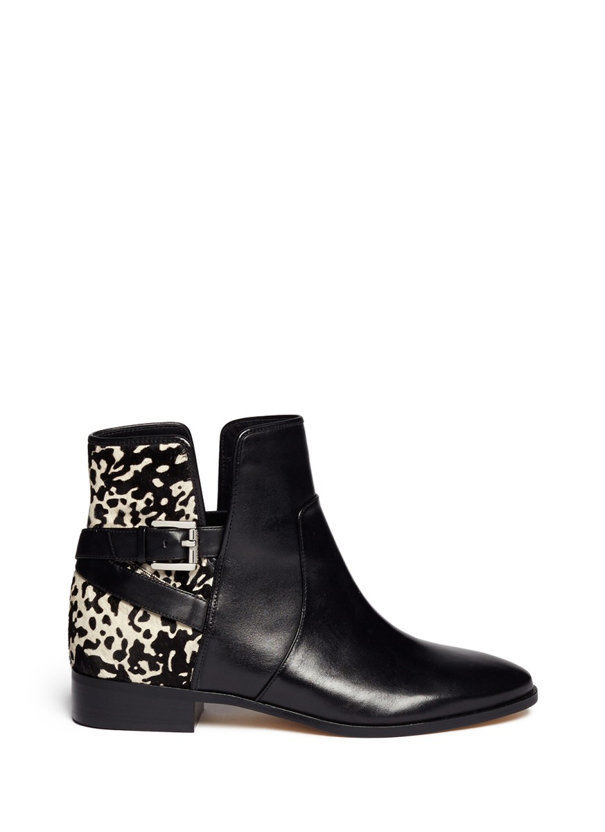 michael michael kors salem leather ankle boot