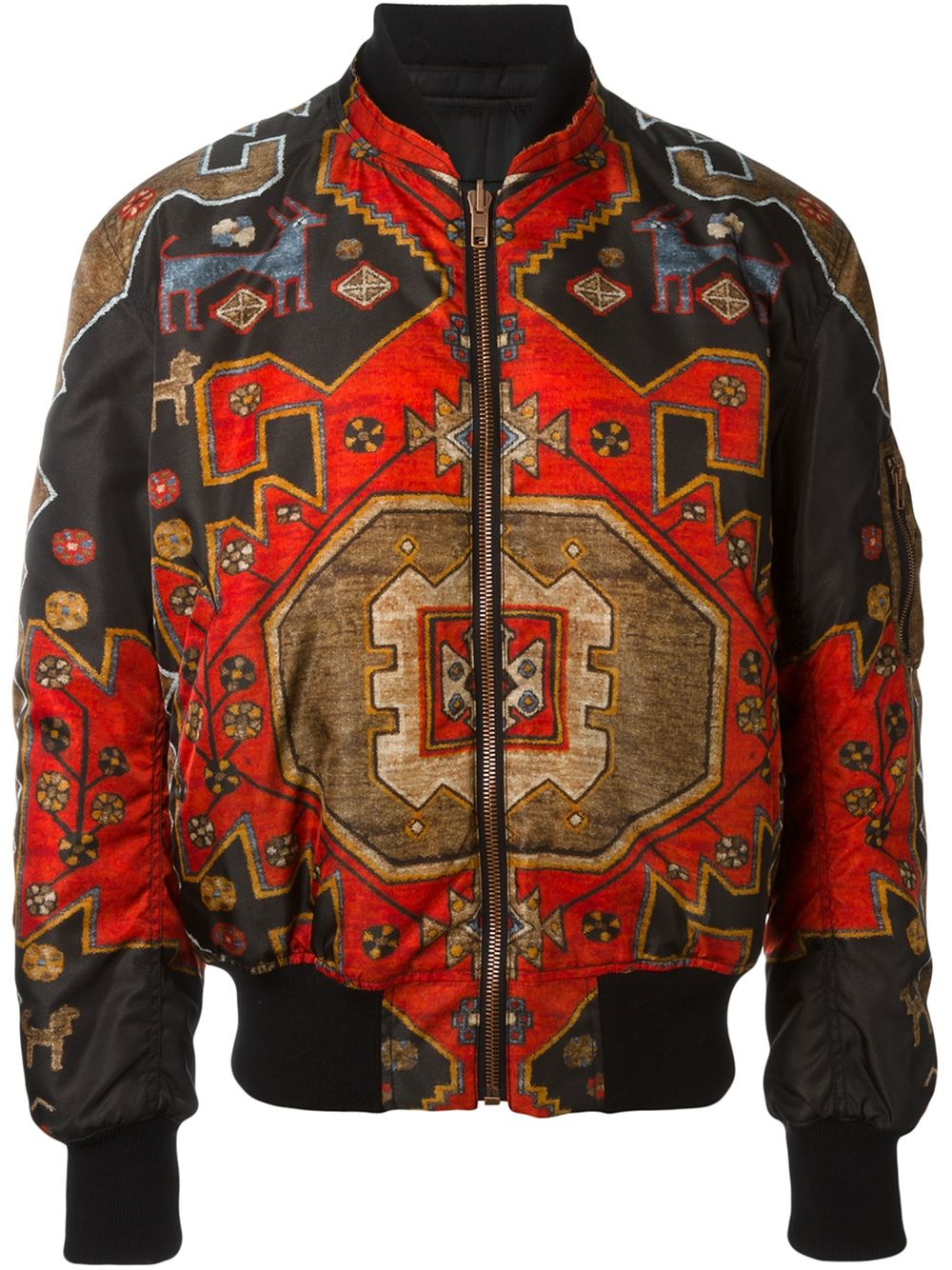 Lyst - Givenchy Persian Print Bomber Jacket in Red for Men