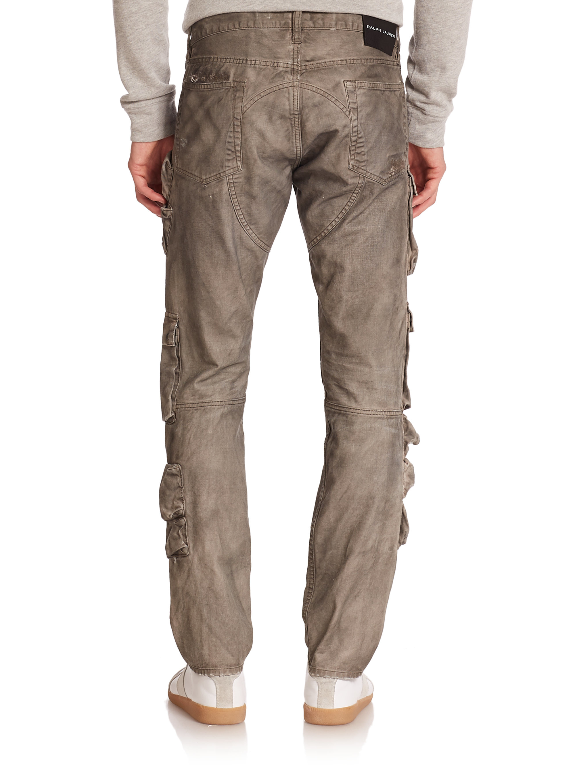 ralph lauren cargo pants black