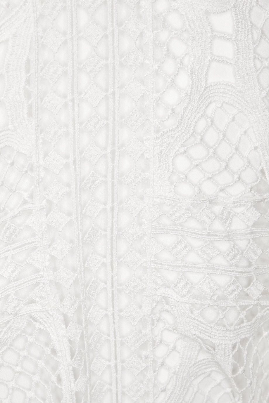 Lyst - Chloé Crocheted Lace Dress in White