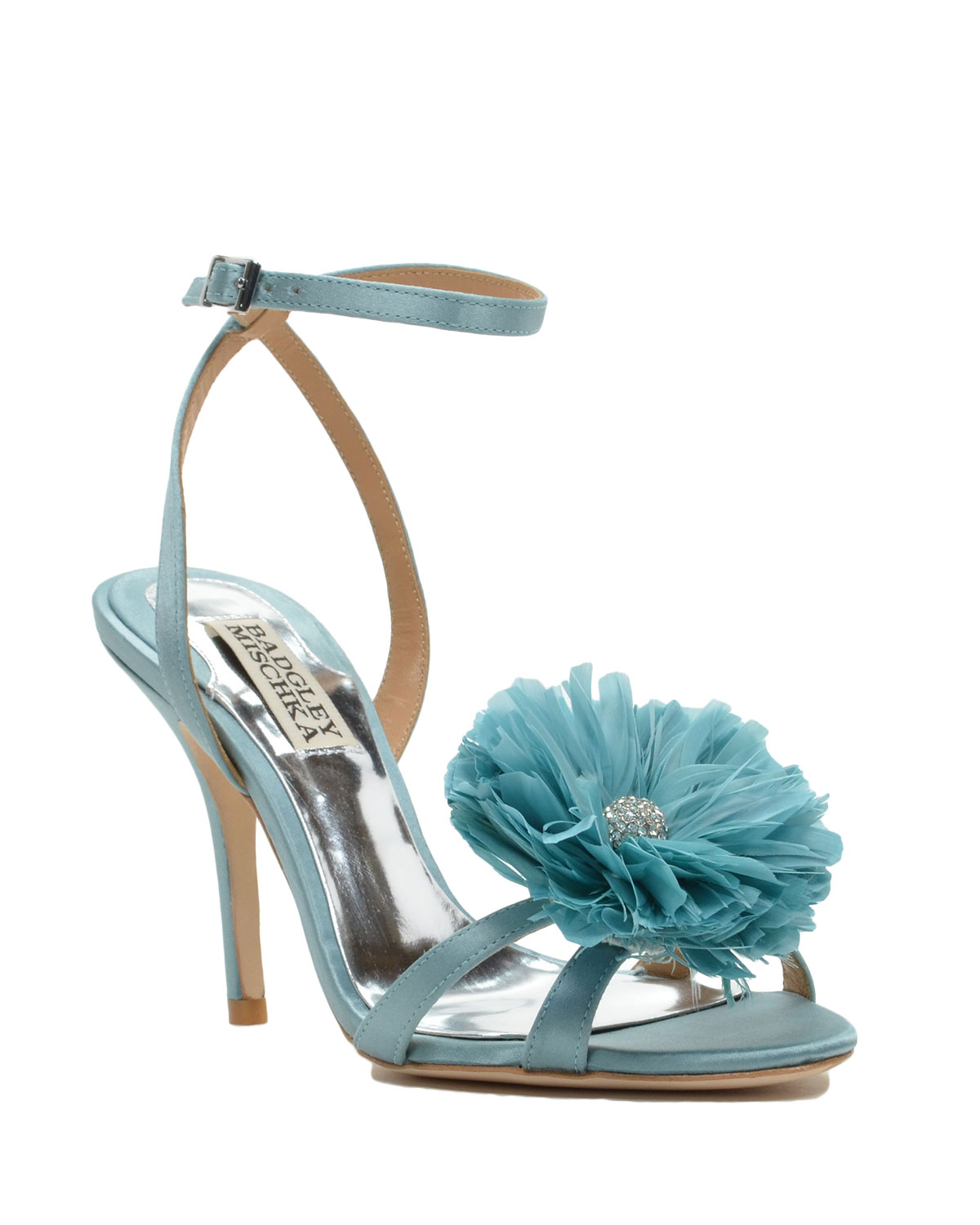 badgley mischka blue sandals