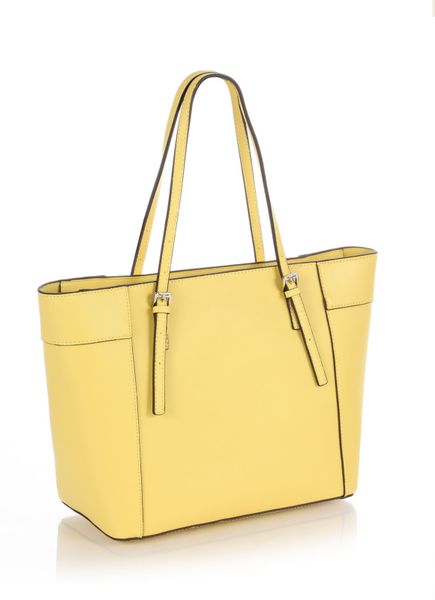 Guess Delaney Small Classic Tote Bag in Yellow | Lyst