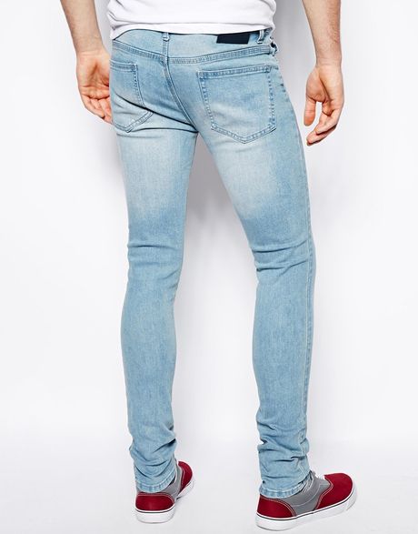 Native Youth Stone Wash Skinny Jeans in Blue for Men (Denim) | Lyst