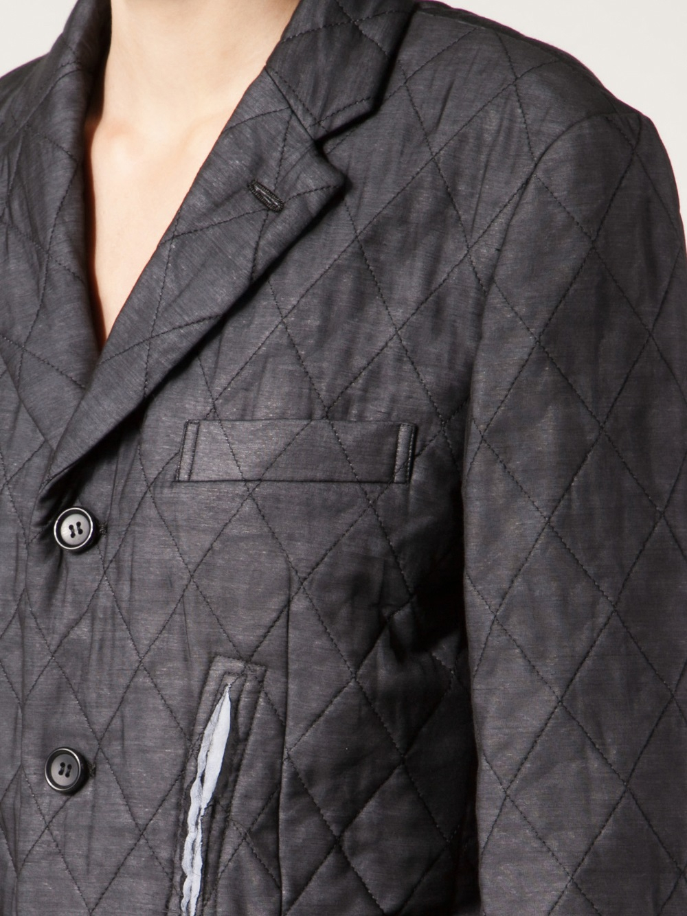 Lyst Comme des Gar ons Quilted  Blazer  in Black