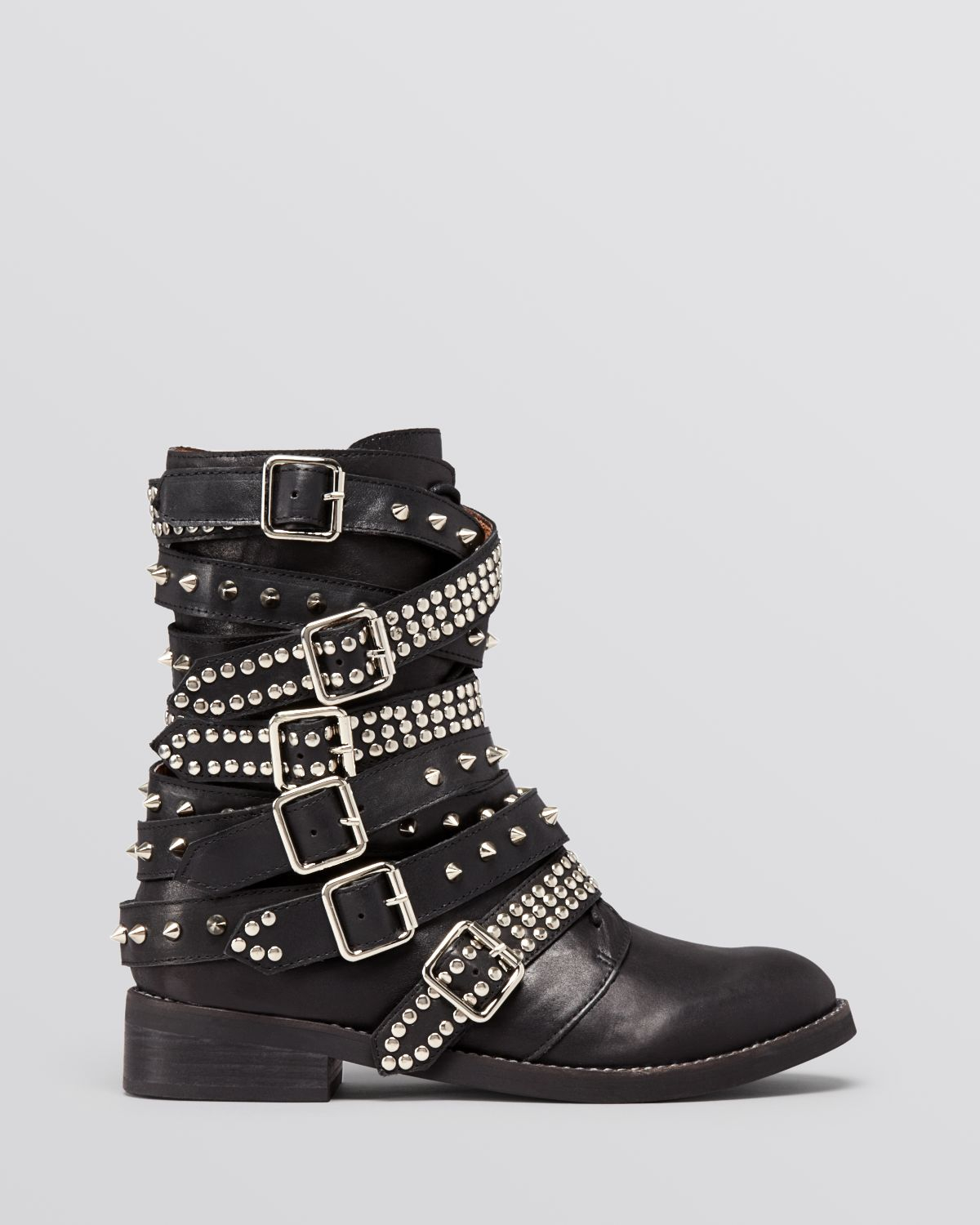 Jeffrey campbell Short Boots - Cruzados Studded in Black | Lyst