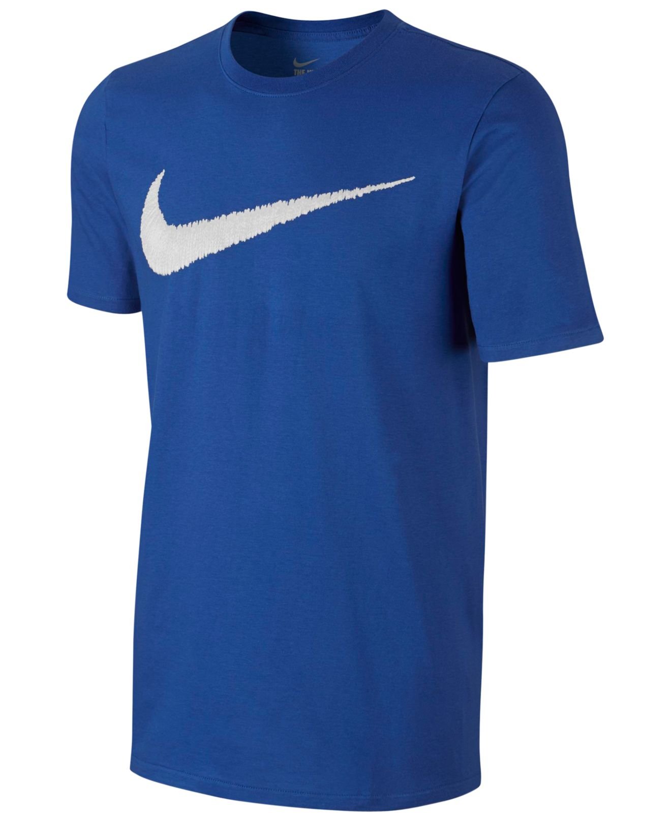 Lyst - Nike Men's Hangtag Swoosh T-shirt in Blue for Men