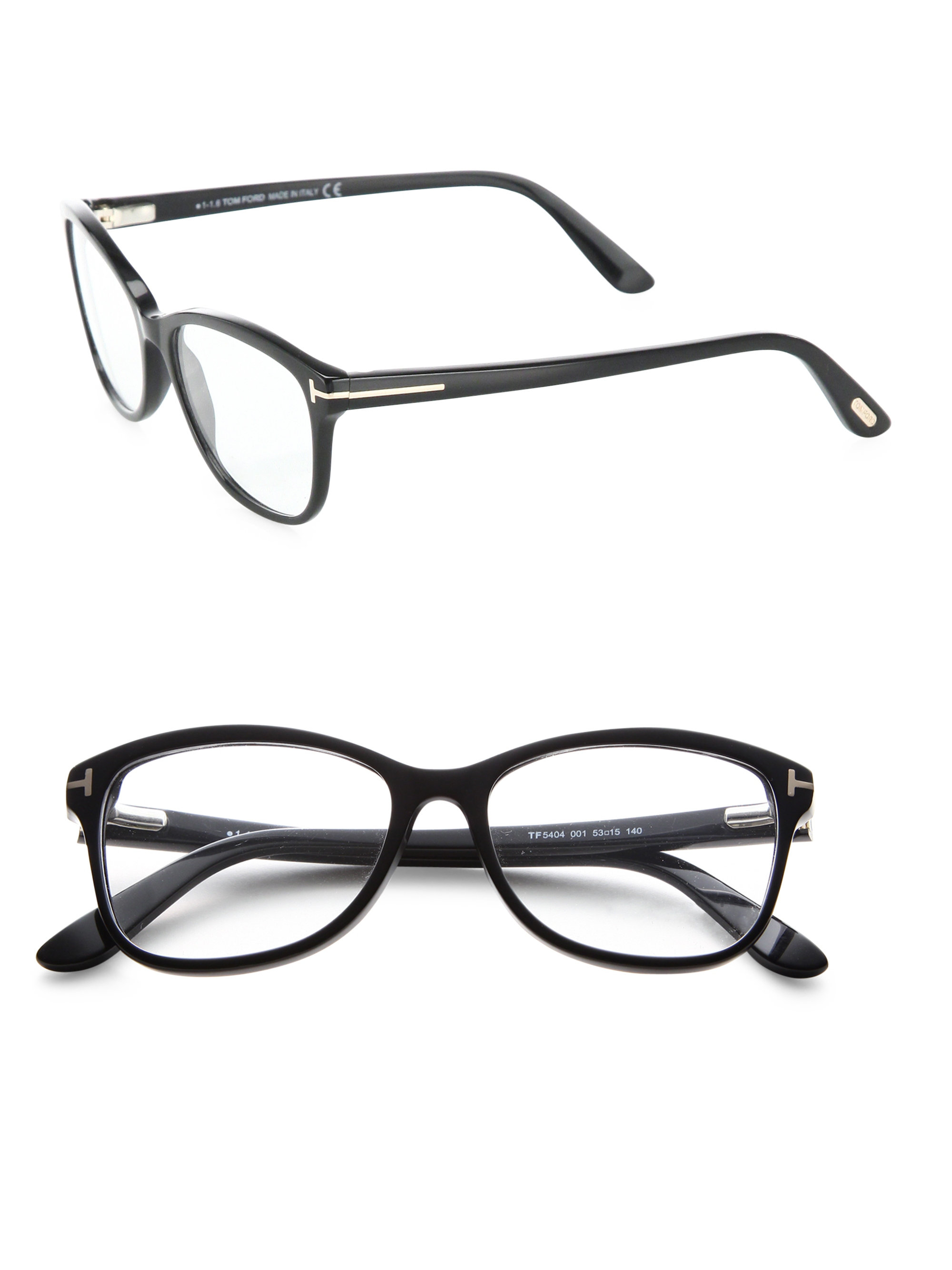 Tom ford 53mm Square Optical Glasses in Black | Lyst