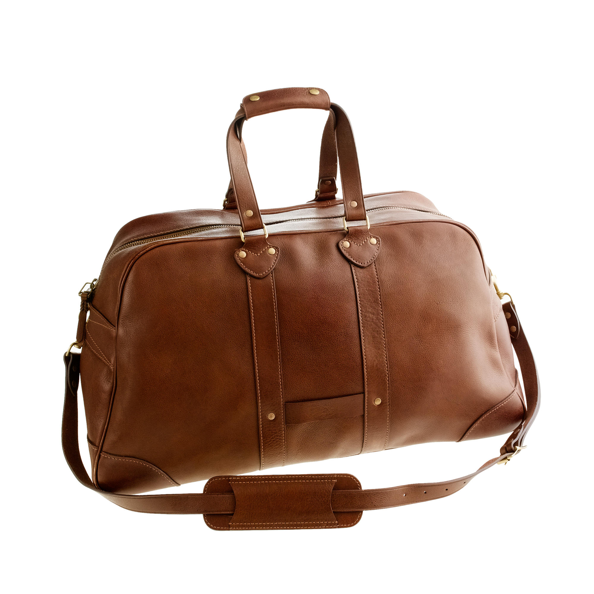 Lyst - J.Crew Montague Leather Weekender Bag in Brown for Men